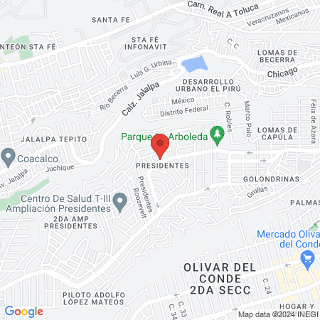 Veterinaria Presidentes Vonder map