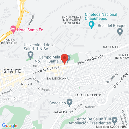Gimnasio Sta. Fe map