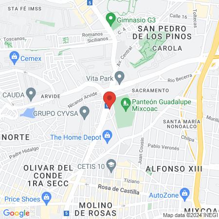 Barber shop(El terco) map