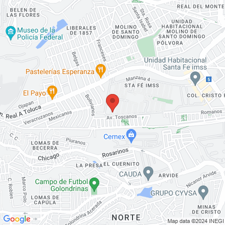 JD Bienestar Integral. Cabina de tratamientos faciales y corporales. map