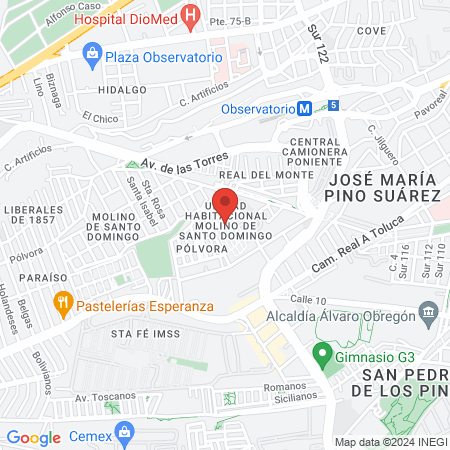 Dentista Alvaro Obregon Oscar Pacheco map