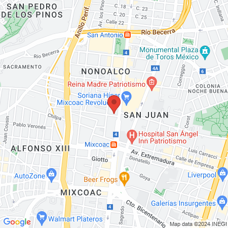 Dentegral Mixcoac map