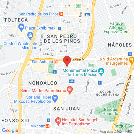 Dra. Santamaría Cosmética Dental map