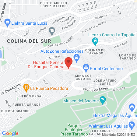 Hospital General Dr. Enrique Cabrera map