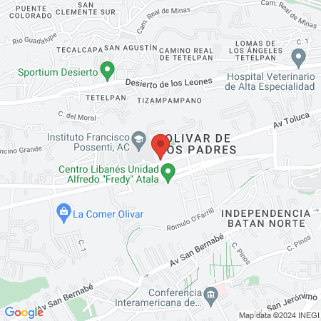 Arete Proyectos y Administración-Centro de Atención map