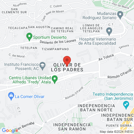 Dr. Jorge Luis Escalante Palacios, Ortopedista map