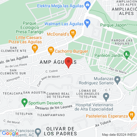 VETERINARIA EN AMPLIACIÓN LAS ÁGUILAS DAKTARI map