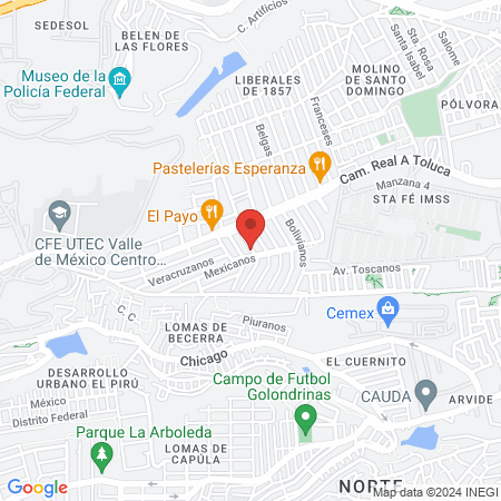 Peluquería Zitácuaro map