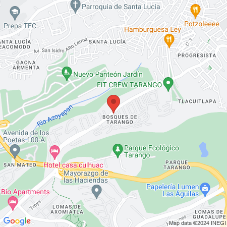 Centro Veterinario Bosques de Tarango map