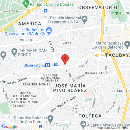 Estética y barbería Natasha map