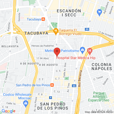 Doctor Moreno Rodriguez Alfredo map