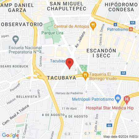 El Hospitalito map