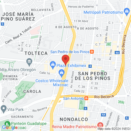 Clínica Veterinaria Irene Joice Blank Alcaldía Álvaro Obregón map