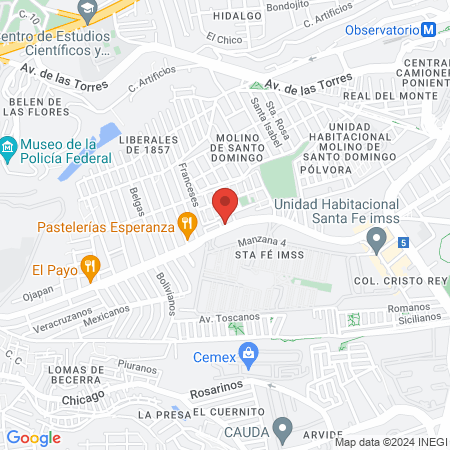 Estética Unisex map