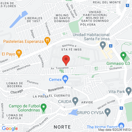 Dr. Alejandro Carranza Velasco, Dentista - Odontólogo map
