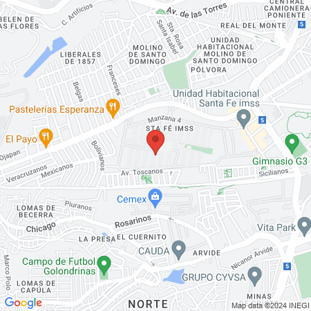 Servicio Veterinario Profesional map