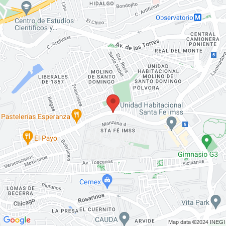 Centro Podologico map