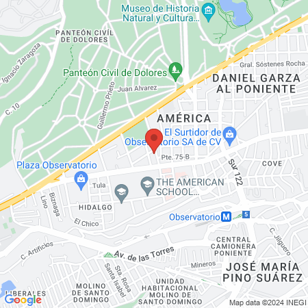 Consultorio dental Condesa map