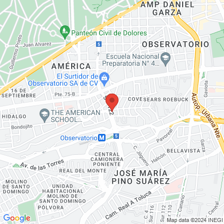 Cervantes Suarez Luis Francisco Dr map