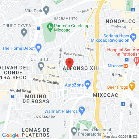 Estética Unisex Ruben's map