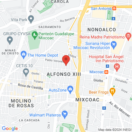 ODONTOLOGIA INTEGRAL Dr. Carlos Velázquez map