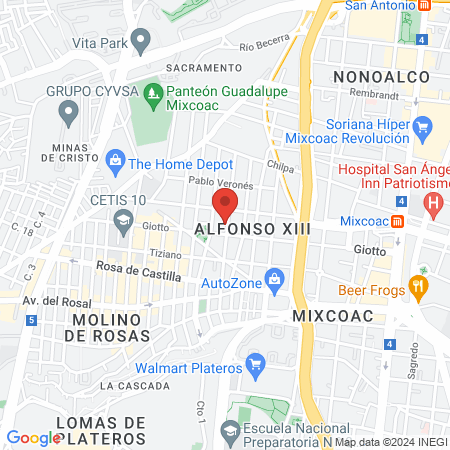Consultorio Dental, Dentista map