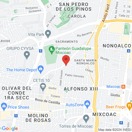 Consultorio Dr. Alfredo Ramírez Cruz map