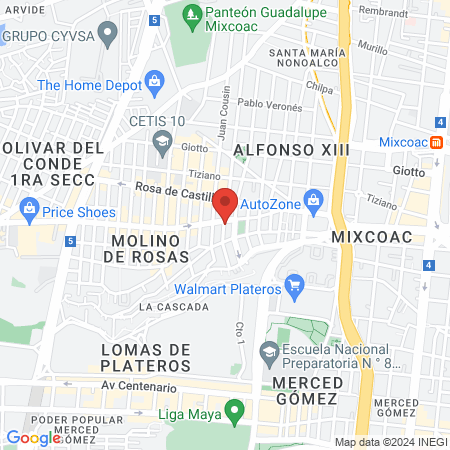 Atención Médica Clínica Mixcoac map