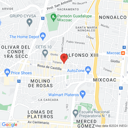 Servicios Kaninos map