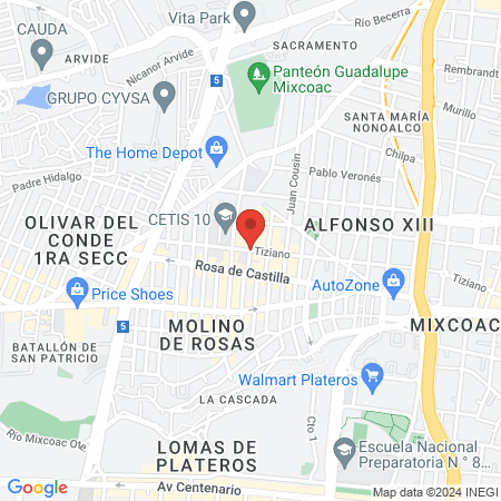 Clínica Veterinaria Katze map