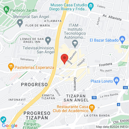 Consultorios de Medicina Especializada del Sector Privado map