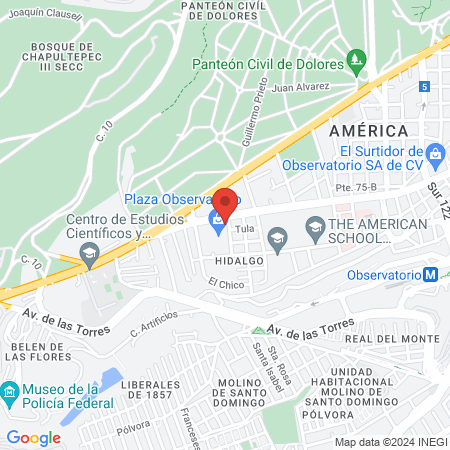 Dentis+a Observatorio map