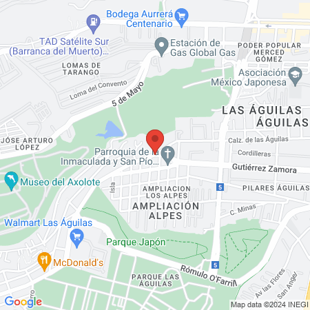 Prof. Sandra Reynoso O Farrill map