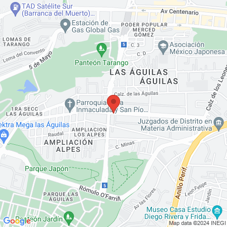 Kroquetería Huellitas Sanas map