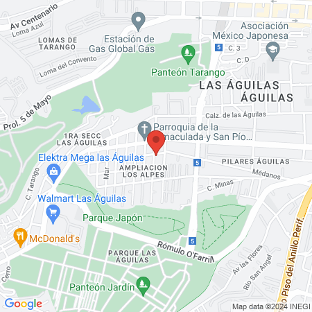 Dra Fernanda García map