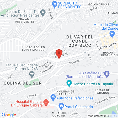 Odontología Estética Integral Dr. Cerón Rojas map