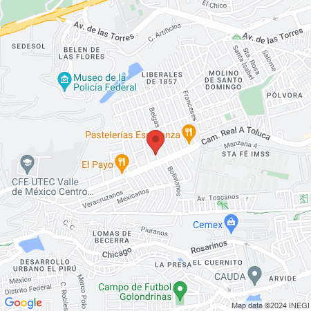 Atención a sus pies map