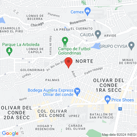 Gimnasio de Box Artes Marciales Mixtas y Kickboxing map