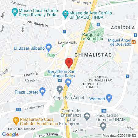 Dr. Gustavo Román Vistraín map