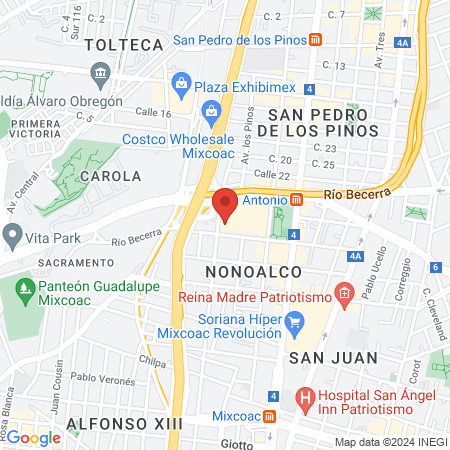 Anytime Fitness Mixcoac map