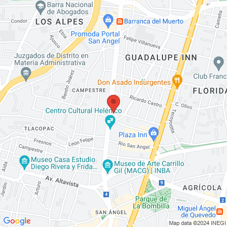 Urbanskin Guadalupe Inn map