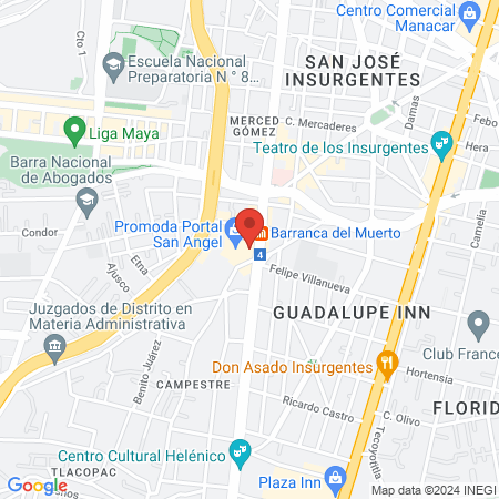 Sports World Portal San Ángel map