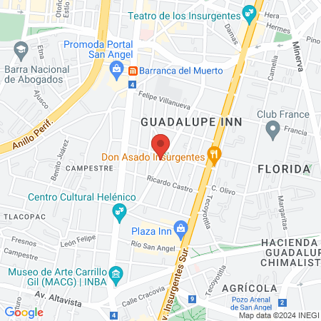 María de Lourdes Sánchez Carranza map