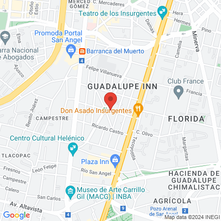 Consultorio Cardeología map