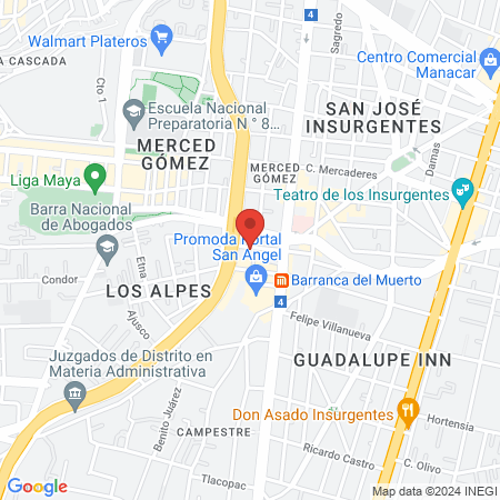 GRUPO CLINICO DE ESPECIALIDADES ODONTOLOGICAS map