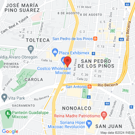 Consultorio del Doctor Miguel Ángel Martínez Guzmán map