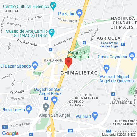 Bonpie - San Ángel - Centro Podológico map