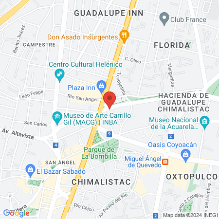 Estacionamiento Hospital OMI Cedros map