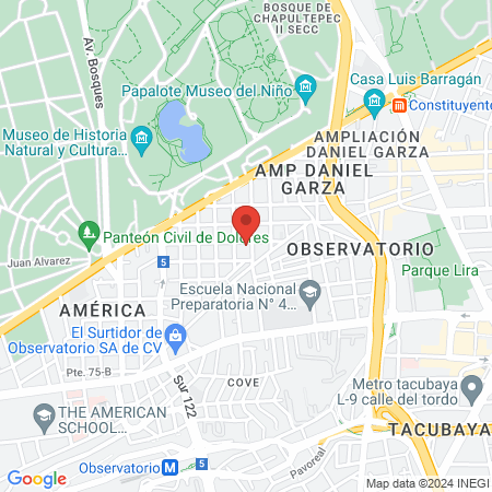Hospital Veterinario De Especialidades Chapultepec map