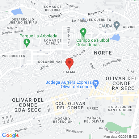 Dra. Elizabeth Mancera map